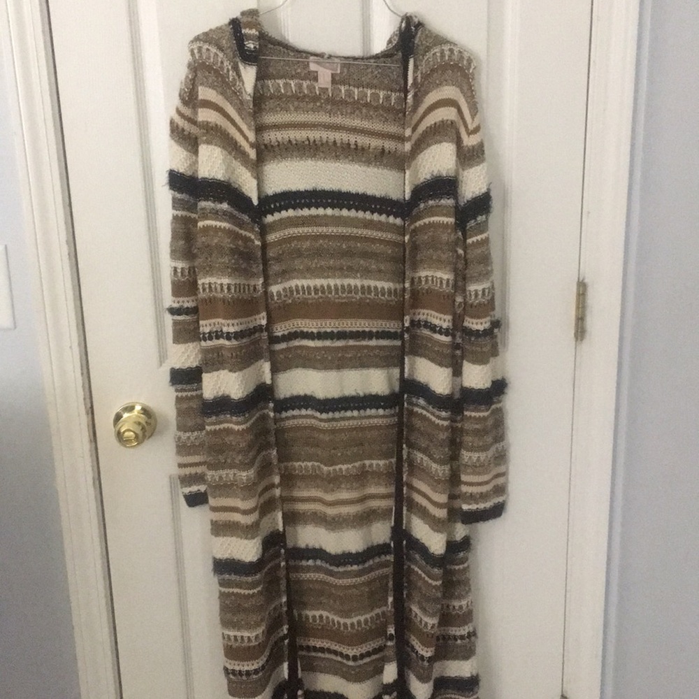 A long cardigan